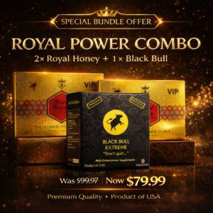 2 Packs of Royal Honey & 1 Pack of Black Bull Honey