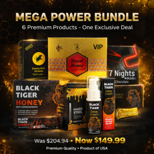 Royal Honey & Black Tiger Honey & Black Bull Honey & 7 nights & Black Tiger Delay Cream & Hard Steel Honey